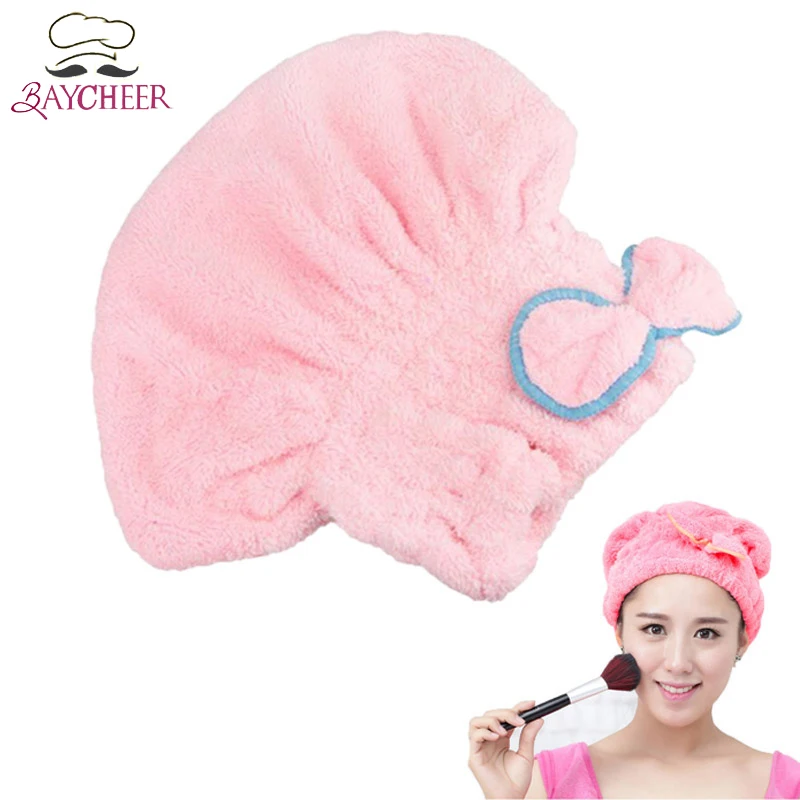 Women Cute Bowknot Elastic Band Coral Fleece Ultra Absorbent Shower Cap For Head Wrap Hat Makeup Cosmetics Hair Dry Bathing Tool
Women Cute Bowknot Elastic Band Coral Fleece Ultra Absorbent Shower Cap For Head Wrap Hat Makeup Cosmetics Hair Dry Bathing Tool