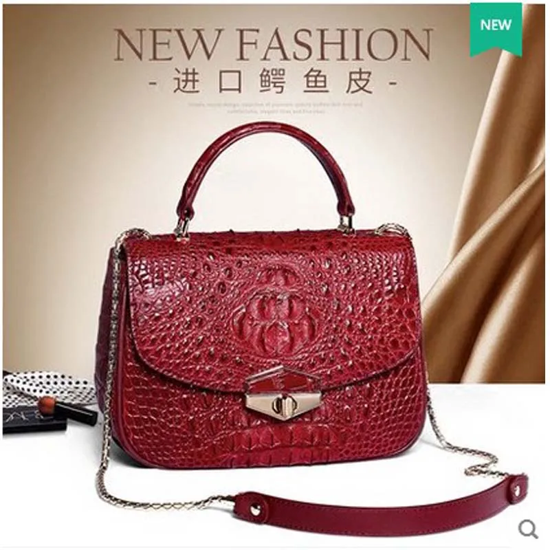 gete new crocodile leather women handbag genuine leather Thai crocodile handbag genuine goods single shoulder cross-ladybag
gete new crocodile leather women handbag genuine leather Thai crocodile handbag genuine goods single shoulder cross-ladybag