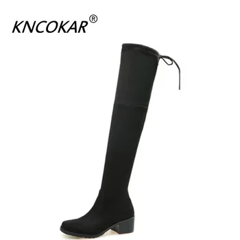 KNCOKARWinter Women Boots Women Plush Warm Suede Boots Over Knee Boots Mid-Calf Thigh High Rubber After Lace-Up Stocking Boots
KNCOKARWinter Women Boots Women Plush Warm Suede Boots Over Knee Boots Mid-Calf Thigh High Rubber After Lace-Up Stocking Boots