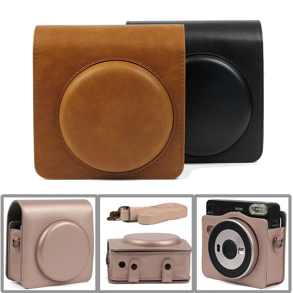 Carry PU Leather Bag Case Cover with Shoulder Strap For Fujifilm Instax SQUARE SQ6 Instant Film Photo Camera Black / Brown /Gold
Carry PU Leather Bag Case Cover with Shoulder Strap For Fujifilm Instax SQUARE SQ6 Instant Film Photo Camera Black / Brown /Gold