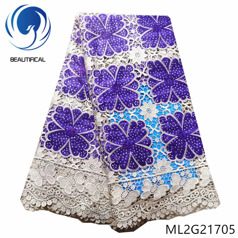 BEAUTIFICAL african lace fabrics Fashion style cotton wax mix chemical lace embroidery fabric with stones 5yards ML2G217
BEAUTIFICAL african lace fabrics Fashion style cotton wax mix chemical lace embroidery fabric with stones 5yards ML2G217