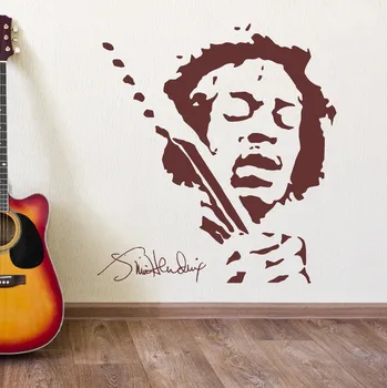 Classis JIMMY HENDRIX Music Wall Vinyl Sticker Black Brown Wall Stickers Home Decor Bedroom Wall Decals Adesivo De Parede D418
Classis JIMMY HENDRIX Music Wall Vinyl Sticker Black Brown Wall Stickers Home Decor Bedroom Wall Decals Adesivo De Parede D418