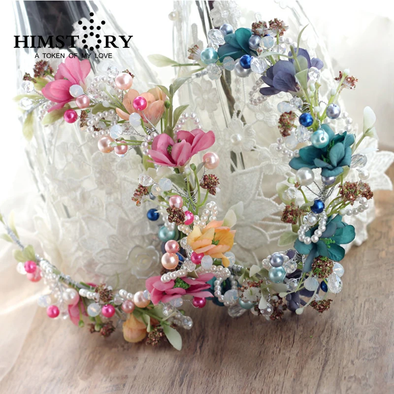 Sweety Handmade Bridal Hair Accessories Pink&Blue Flower Vine Branch Headband Tiara Wedding Brides Prom Party Headwear
Sweety Handmade Bridal Hair Accessories Pink&Blue Flower Vine Branch Headband Tiara Wedding Brides Prom Party Headwear