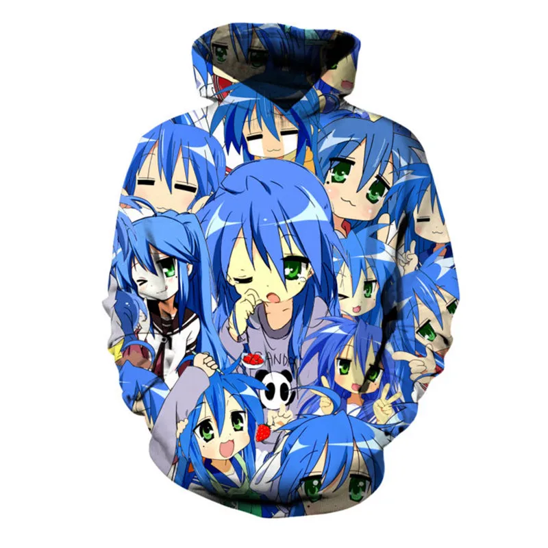 SOSHIRL Lucky Star Hoodies Blue Cool Anime Sweatshirts Couple Fans Pullover Casual Male/Women Fashion Long Sleeve Streetwear Top
SOSHIRL Lucky Star Hoodies Blue Cool Anime Sweatshirts Couple Fans Pullover Casual Male/Women Fashion Long Sleeve Streetwear Top