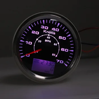 Stainless Steel & Glass 85mm Marine Car Digital LCD Speedometer 70 Knots 80 MPH GPS Speedometer Gauge with 7 Colors Backlight 
Stainless Steel & Glass 85mm Marine Car Digital LCD Speedometer 70 Knots 80 MPH GPS Speedometer Gauge with 7 Colors Backlight