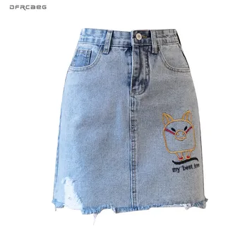 Hot Sale High Waist A-line Embroidery Denim Skirts Woman 2019 Summer Vintage Blue Skirt Jeans Ladies Mini Streetwear Saia Jeans
Hot Sale High Waist A-line Embroidery Denim Skirts Woman 2019 Summer Vintage Blue Skirt Jeans Ladies Mini Streetwear Saia Jeans