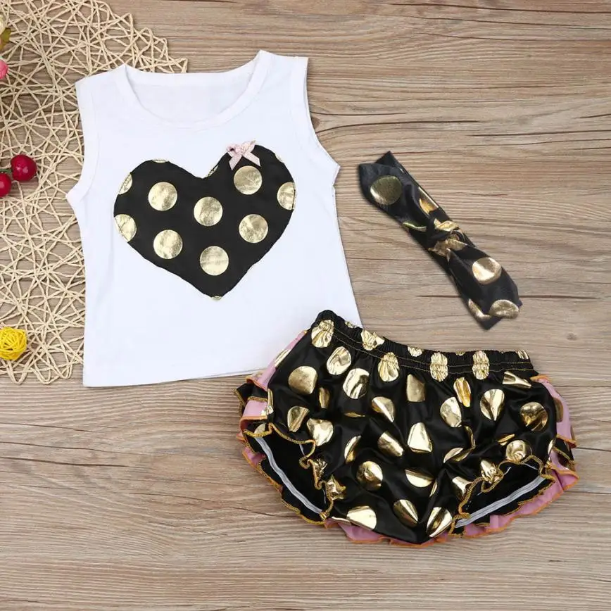 Toddler Baby Clothes Set Gold Sequins Dot Tops Blouse Briefs Shorts Outfits baby sets leisure soft fashion pattern July26
Toddler Baby Clothes Set Gold Sequins Dot Tops Blouse Briefs Shorts Outfits baby sets leisure soft fashion pattern July26