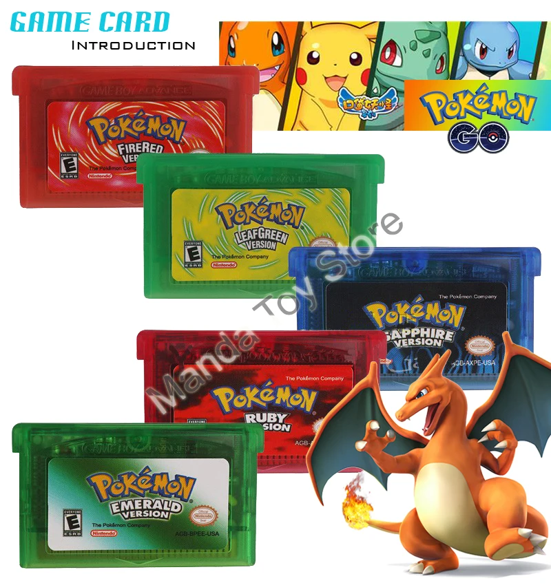 20pcs/lot GBA GAame Poke Collective Edition Video Game Cartridge Console Card for Game Boy Advance English Version
20pcs/lot GBA GAame Poke Collective Edition Video Game Cartridge Console Card for Game Boy Advance English Version