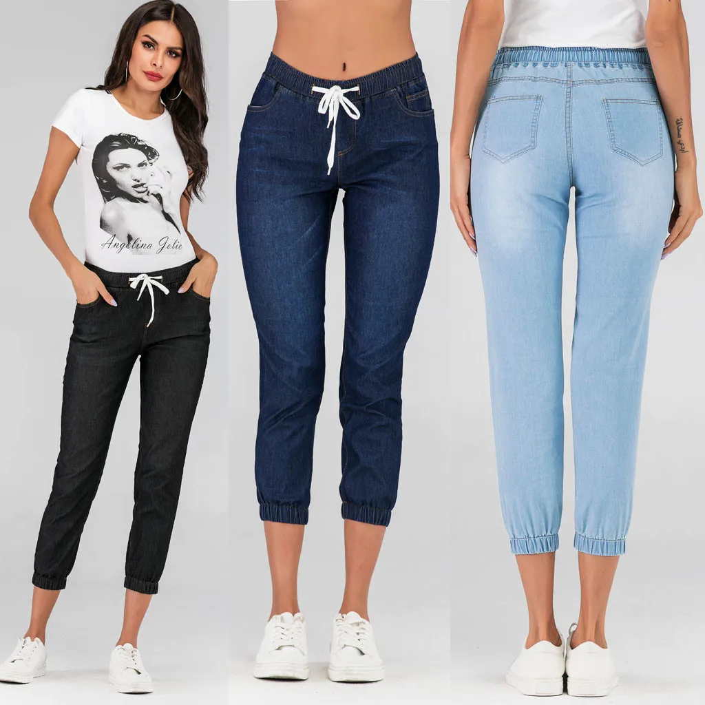 Summer Autumn Plus Size S-5XL Skinny Capris Jeans Woman Female Stretch Knee Length Denim Jeans Pants Women With High Waist
Summer Autumn Plus Size S-5XL Skinny Capris Jeans Woman Female Stretch Knee Length Denim Jeans Pants Women With High Waist