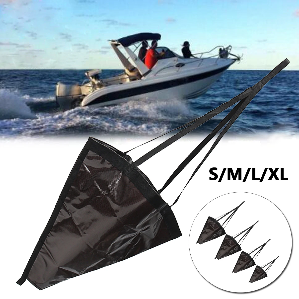 60-135cm Universal PVC Sea Anchor Trolling Drift Sock Sea Boating Brake Drogue Boat Anchor Suit Sail Boat Jet Ski Kayak
60-135cm Universal PVC Sea Anchor Trolling Drift Sock Sea Boating Brake Drogue Boat Anchor Suit Sail Boat Jet Ski Kayak