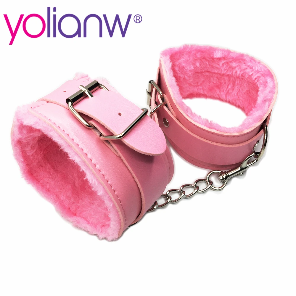yolianw Sexy 7 Pcs/Set Kit Fetish Sex Bondage Sex Toys for Couples, Nipple Clamps Foot Handcuff Ball Gag Whip Collar Eye mask 6