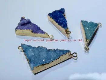2016!Mixed Geode Agat e Quartz Drusy Pendant Triangle Shape Drusy Necklace Gold Pendant 2loops gem jewelry 5pcs/lot
2016!Mixed Geode Agat e Quartz Drusy Pendant Triangle Shape Drusy Necklace Gold Pendant 2loops gem jewelry 5pcs/lot
