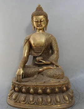 fast shipping USPS to USA S2181 19" Tibet Buddhism Brass Seat Shakyamuni Amitabha Buddha Sakyamuni Bowl Statue
fast shipping USPS to USA S2181 19" Tibet Buddhism Brass Seat Shakyamuni Amitabha Buddha Sakyamuni Bowl Statue