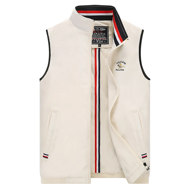 Spring and autumn Vest Men's Jacket Casual Vest Coat Letter Embroidery Stand Collar Waistcoat Sleeveless Jacket
Spring and autumn Vest Men's Jacket Casual Vest Coat Letter Embroidery Stand Collar Waistcoat Sleeveless Jacket