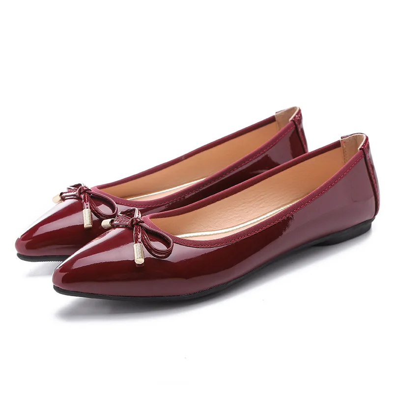 2019 New Flat Shoes Women Pointed Toe Flats Designer Shoes Women Luxury 2019 Butterfly-knot Patent Leather Ladies Shoes Loafers
2019 New Flat Shoes Women Pointed Toe Flats Designer Shoes Women Luxury 2019 Butterfly-knot Patent Leather Ladies Shoes Loafers