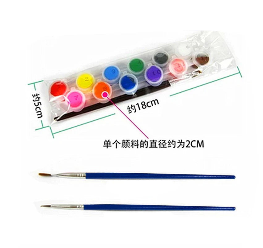 12 colors with 2 paint blue brushes per set acrylic paints for oil painting Nail art clothes art digital wall painting AOA003 12 colors with 2 paint blue brushes per set acrylic paints for oil painting Nail art clothes art digital wall painting AOA003<br><br>Aliexpress