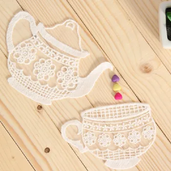 10 PCS 2 design Good Quality Handmade DIY Cotton Mesh Embroidery Teapot and Teacup Applique Patch
10 PCS 2 design Good Quality Handmade DIY Cotton Mesh Embroidery Teapot and Teacup Applique Patch