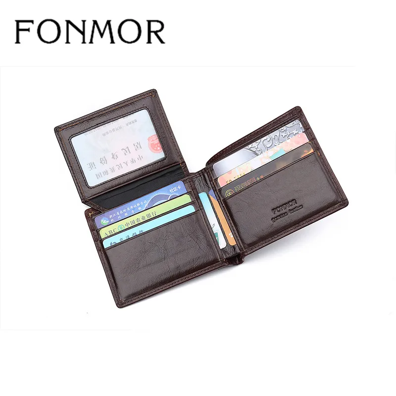 FONMOR Brand Men Leather Wallet Fashion High Quality Men's Wallet Anti-theft Degaussing Wallet Multi-function Card Package
FONMOR Brand Men Leather Wallet Fashion High Quality Men's Wallet Anti-theft Degaussing Wallet Multi-function Card Package