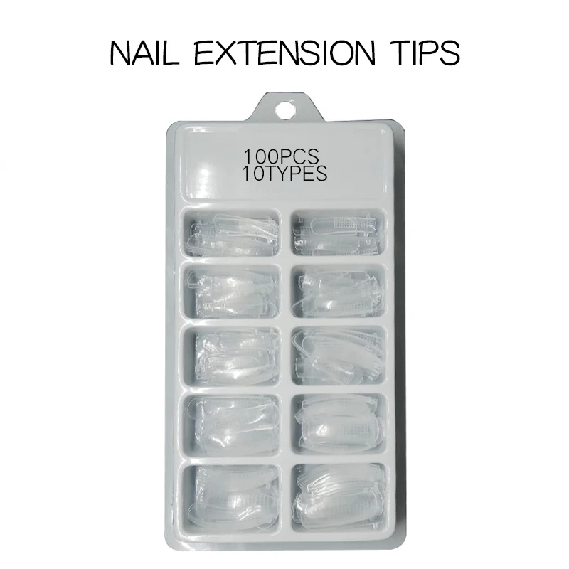 100pcs 10 Styles Nail Extension Tips Acrylic False Fake Nail Transparent Suit for Acrylic Nails Extension UV Gel Nail Extension
100pcs 10 Styles Nail Extension Tips Acrylic False Fake Nail Transparent Suit for Acrylic Nails Extension UV Gel Nail Extension