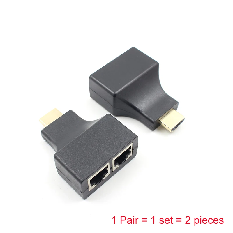 2 pcs/set 1080P HDMI to Dual RJ45 CAT5E CAT6 UTP LAN Ethernet HDMI Extender Repeater Adapter HD For HDTV PC PS3 STB Wholesale
2 pcs/set 1080P HDMI to Dual RJ45 CAT5E CAT6 UTP LAN Ethernet HDMI Extender Repeater Adapter HD For HDTV PC PS3 STB Wholesale
