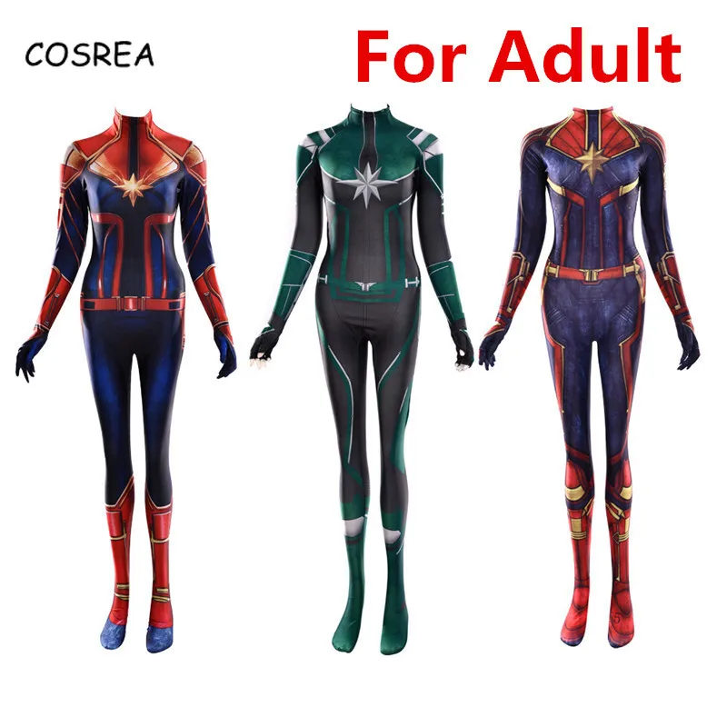 Movie Cosplay Captain Marvel Costume Kids Captain Marvel Zentai Ladies Bodysuits Catsuit Superhero Adult Long Sleeve
Movie Cosplay Captain Marvel Costume Kids Captain Marvel Zentai Ladies Bodysuits Catsuit Superhero Adult Long Sleeve