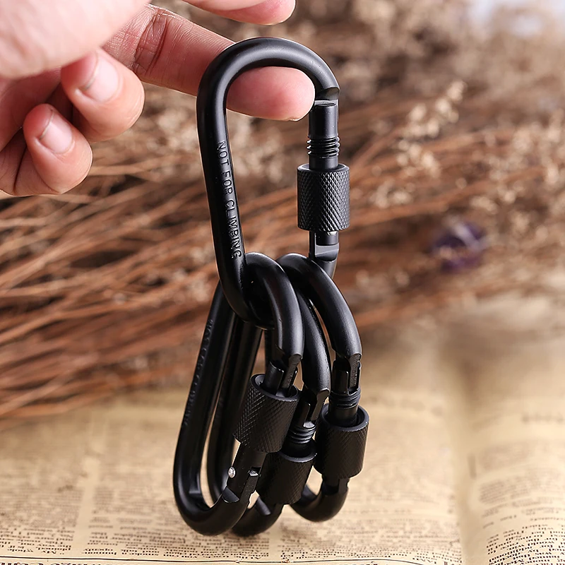 10PCS EDC Outdoor Equipment Safety Hook Buckle With Lock Alloy Camping Gear Mosquetones Travel Kit Survival Tool Carabiner FW011
10PCS EDC Outdoor Equipment Safety Hook Buckle With Lock Alloy Camping Gear Mosquetones Travel Kit Survival Tool Carabiner FW011