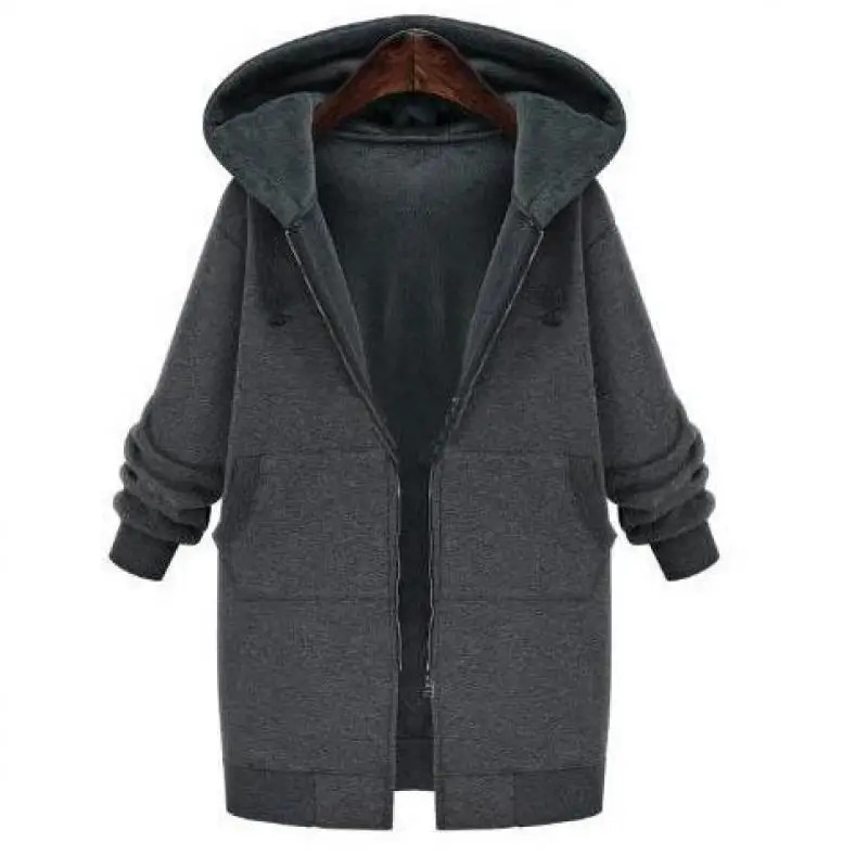 Large Size Women's Autumn And Winter Fashion Sweater Jacket Ladies' Long Section With Hood And Velvet Padded Sweater Cardigan
Large Size Women's Autumn And Winter Fashion Sweater Jacket Ladies' Long Section With Hood And Velvet Padded Sweater Cardigan