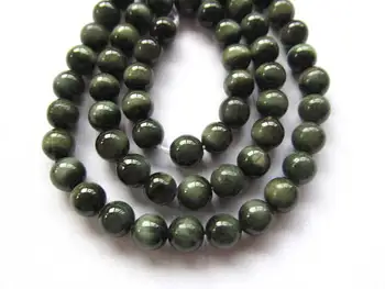 AA+ Full strand 16" Genuine Chrysoberyl Cat Eye Gemstone Round ball green Chrysoberyl jewelry Loose Beads 6-14mm
AA+ Full strand 16" Genuine Chrysoberyl Cat Eye Gemstone Round ball green Chrysoberyl jewelry Loose Beads 6-14mm