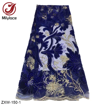 African French Velvet Lace Fabric 2019 High Quality French Embroidered Tulle Lace Fabric 5 Yards Wedding Dress Lace ZXW-150
African French Velvet Lace Fabric 2019 High Quality French Embroidered Tulle Lace Fabric 5 Yards Wedding Dress Lace ZXW-150