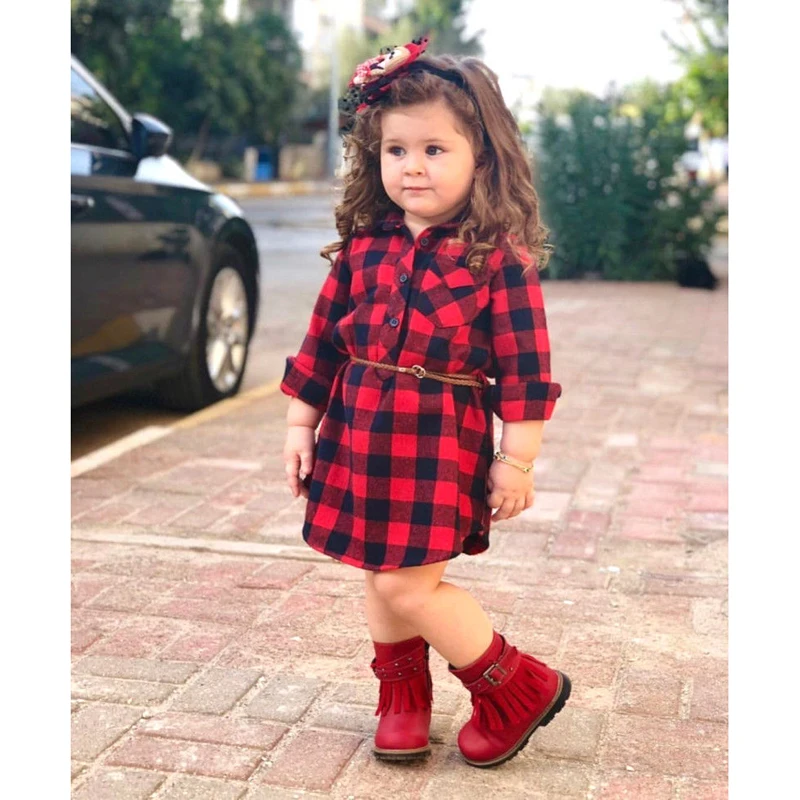 Girls Dress Red Plaid Belt Long Sleeve Party 2019 New Winter Princess Dress Girl Children Winter Clothes Baby Girls Dress
Girls Dress Red Plaid Belt Long Sleeve Party 2019 New Winter Princess Dress Girl Children Winter Clothes Baby Girls Dress
