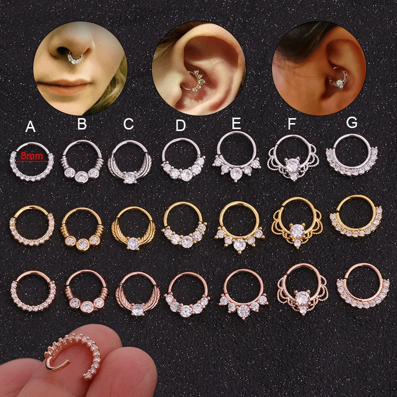 Feelgood 10pcs/lot 8mm Open Cz Hoop Daith Earring Cartilage Helix Rook Ear Nose Septum Ring Body Piercing Jewelry Wholesale
Feelgood 10pcs/lot 8mm Open Cz Hoop Daith Earring Cartilage Helix Rook Ear Nose Septum Ring Body Piercing Jewelry Wholesale