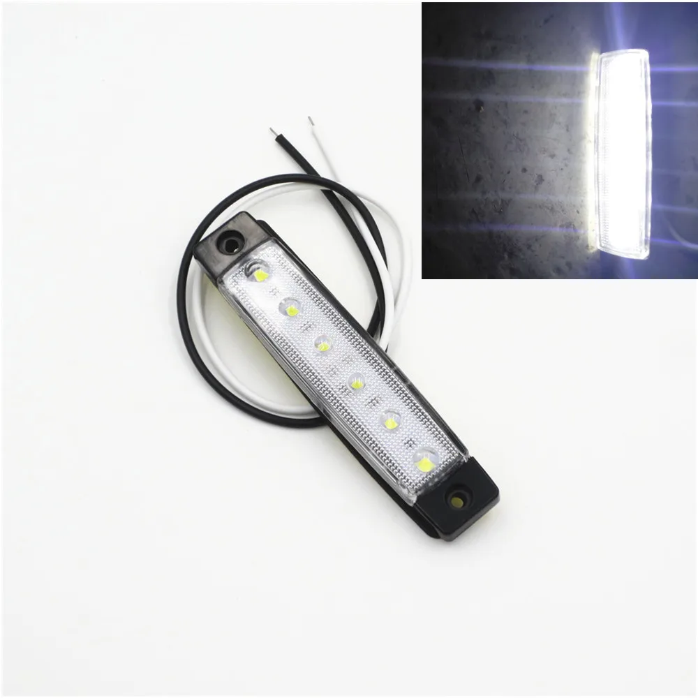1x DC 12/24v 6LED Side Marker Light for Truck Trailer Indicator Signal Lamp White Universal
1x DC 12/24v 6LED Side Marker Light for Truck Trailer Indicator Signal Lamp White Universal