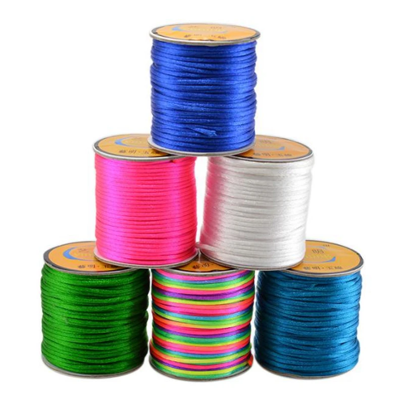 3mm Chinese Knot Satin Nylon Braided Cord Macrame Beading Rattail Thread Cords 90m
3mm Chinese Knot Satin Nylon Braided Cord Macrame Beading Rattail Thread Cords 90m