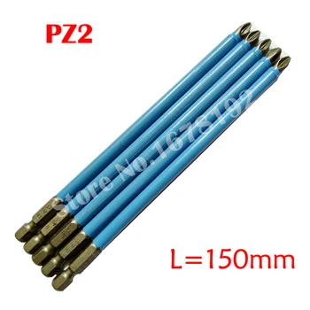 5pcs/lot Anti Slip Magnetic Pozidriv PZ2 Screwdriver Bit Tools 1/4 Hex Shank 50mm 127mm 150mm Length
5pcs/lot Anti Slip Magnetic Pozidriv PZ2 Screwdriver Bit Tools 1/4 Hex Shank 50mm 127mm 150mm Length