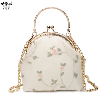 Flowers Lace Chain Women Shoulder Crossbody Bags Vintage Chic Lady Shell Bag Kiss lock Women's Handbags Purses free shipping
Flowers Lace Chain Women Shoulder Crossbody Bags Vintage Chic Lady Shell Bag Kiss lock Women's Handbags Purses free shipping