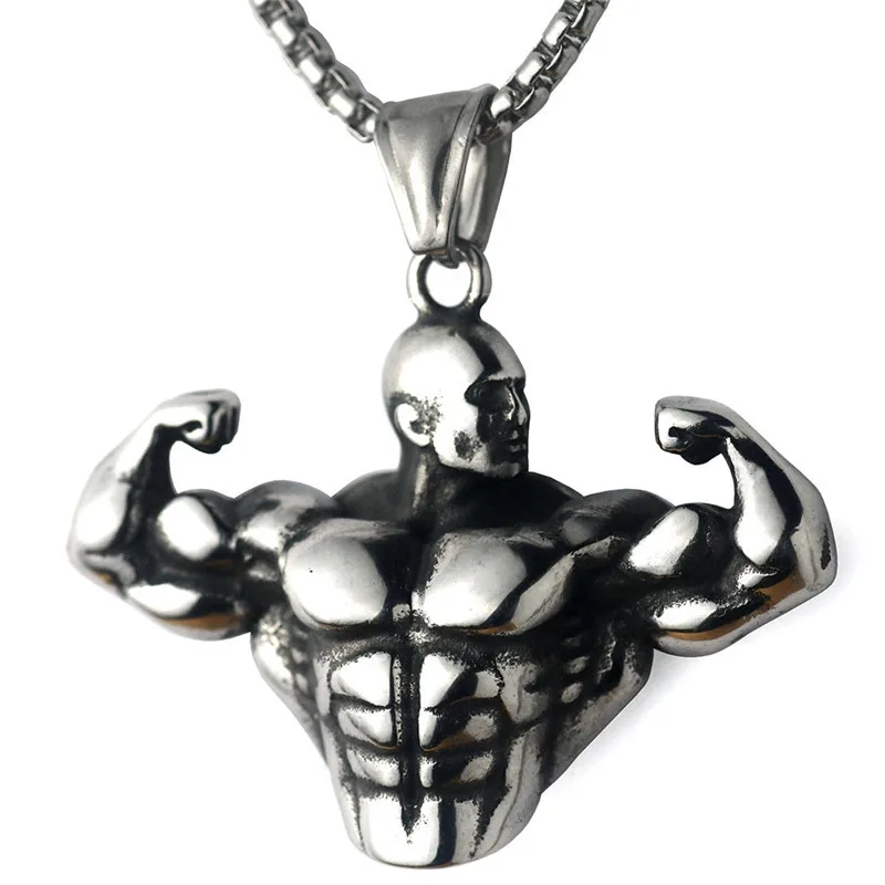 Fashion bodybuilding arm muscle male pendant Men's sports fitness necklace jewelry hot sale
Fashion bodybuilding arm muscle male pendant Men's sports fitness necklace jewelry hot sale