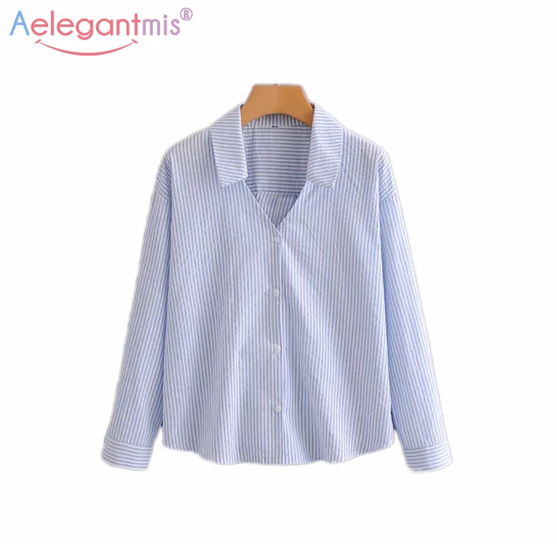 Aelegantmis Spring New Women Loose Striped Blouse Sexy Backless Bowknot Lace-up Long Sleeve Blouses Ladies Elegant Shirts Tops
Aelegantmis Spring New Women Loose Striped Blouse Sexy Backless Bowknot Lace-up Long Sleeve Blouses Ladies Elegant Shirts Tops