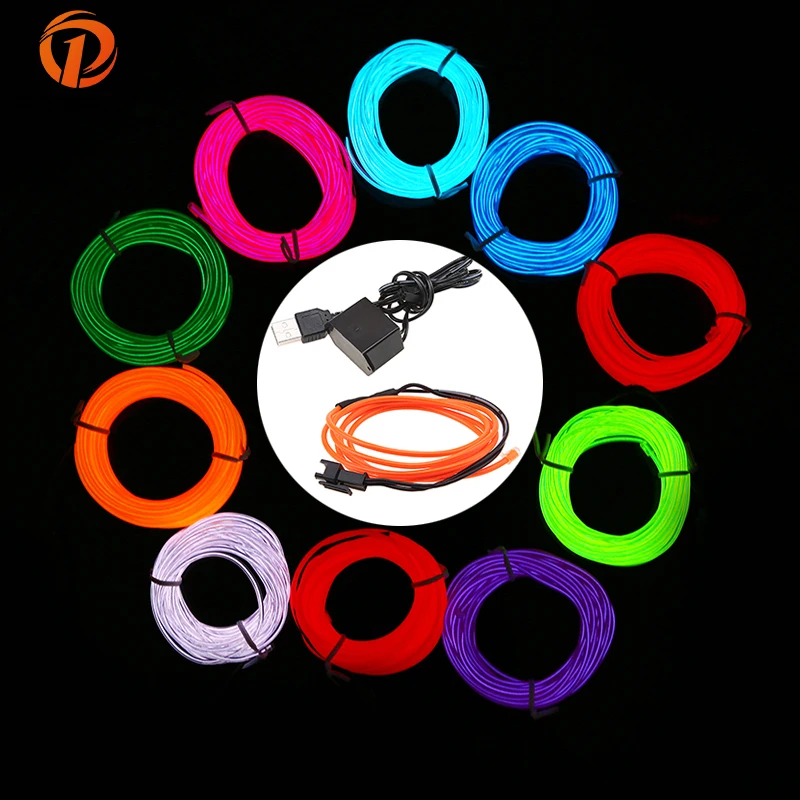POSSBAY Universal 2M Car Interior Flexible and Water Resistant LED Light Glow EL Wire Strip Rope Tube With USB Controller
POSSBAY Universal 2M Car Interior Flexible and Water Resistant LED Light Glow EL Wire Strip Rope Tube With USB Controller