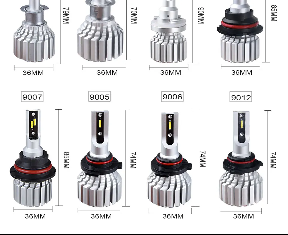 MeeToo H7 Led Bulb H4 Led Headlight Auto Fanless 10000LM H1 H11 Bombillas Led Para Automovil H15 9005 Hb4 Csp Chips Car Lamp 72W (12)