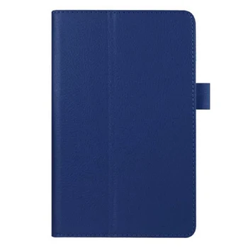 For Amazon Kindle Fire HD 7 2015 Tablet PU Leather Case Stand Cover (Dark blue)