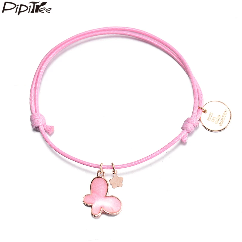Pipitree 9 Candy Colors Lovely Flower & Butterfly Charm Bracelets for Women Kids Handmade Adjustable Wax Rope Bracelet Jewelry
Pipitree 9 Candy Colors Lovely Flower & Butterfly Charm Bracelets for Women Kids Handmade Adjustable Wax Rope Bracelet Jewelry