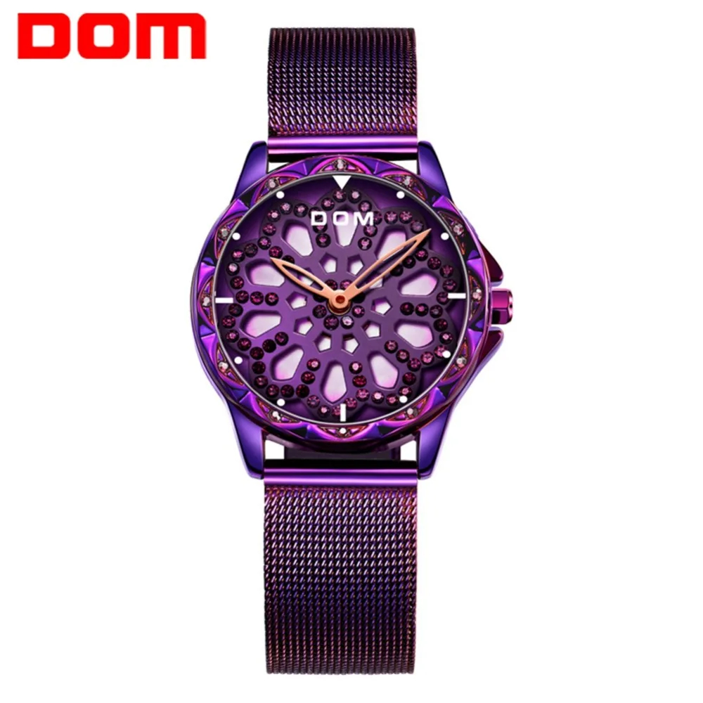 DOM Women Watches Luxury Brand Fashion Quartz Ladies Creative Crystal Watch Dress Women Wrist Watch Elegant Clock G-1257PK-6MS
DOM Women Watches Luxury Brand Fashion Quartz Ladies Creative Crystal Watch Dress Women Wrist Watch Elegant Clock G-1257PK-6MS