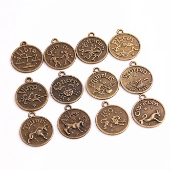 Sweet Bell 3 sets (36pcs) 17*20mm Assorted Antique bronze Zodiac charms twelve constellations Metal sign pendant D1108
Sweet Bell 3 sets (36pcs) 17*20mm Assorted Antique bronze Zodiac charms twelve constellations Metal sign pendant D1108