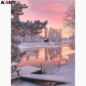Full Drill Diamond Paintings Landscape Diamond Mosaic Snow Diamond Embroidery Cross Stitch Winter Picture Of Rhinestones XY1
Full Drill Diamond Paintings Landscape Diamond Mosaic Snow Diamond Embroidery Cross Stitch Winter Picture Of Rhinestones XY1