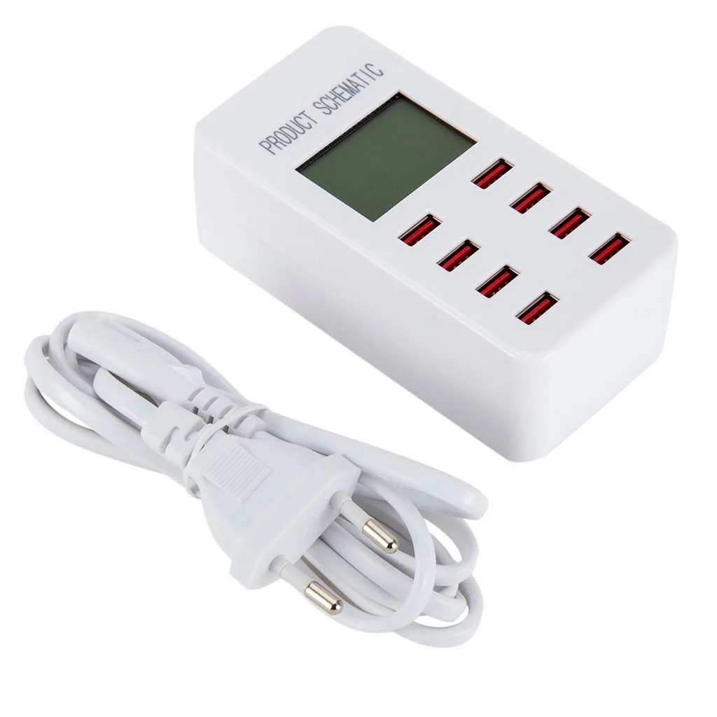 CARPRIE Smart USB Charger LED Display 8 Port 40W Fast Charging For IPhone IPad Samsung Huawei Xiaomi Mobile Phone With EU Plug
CARPRIE Smart USB Charger LED Display 8 Port 40W Fast Charging For IPhone IPad Samsung Huawei Xiaomi Mobile Phone With EU Plug