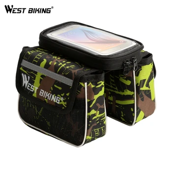 WEST BIKING 5.5 Inch Bicycle Frame Bag Cycling Pannier Smartphone Phone Touch Screen Cycling Front Tube Bike Bag with Rain Cover
WEST BIKING 5.5 Inch Bicycle Frame Bag Cycling Pannier Smartphone Phone Touch Screen Cycling Front Tube Bike Bag with Rain Cover