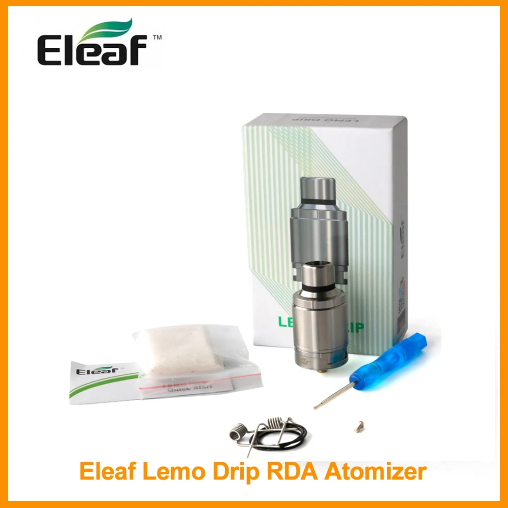 Russian Warehouse Original Eleaf Lemo Drip RDA Atomizer 510 Thead Type Rebuildable 304 Stainless Steel Eleaf Claptons E-Cig
Russian Warehouse Original Eleaf Lemo Drip RDA Atomizer 510 Thead Type Rebuildable 304 Stainless Steel Eleaf Claptons E-Cig