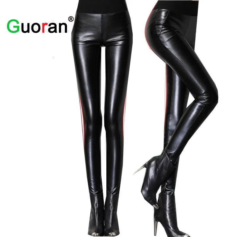 {Guoran} 2018 Women High Waist Leather Pants Stretch Skinny Warm Sexy PU Leather Leggings Fleece Trousers Pencil Pants Plus Size
{Guoran} 2018 Women High Waist Leather Pants Stretch Skinny Warm Sexy PU Leather Leggings Fleece Trousers Pencil Pants Plus Size