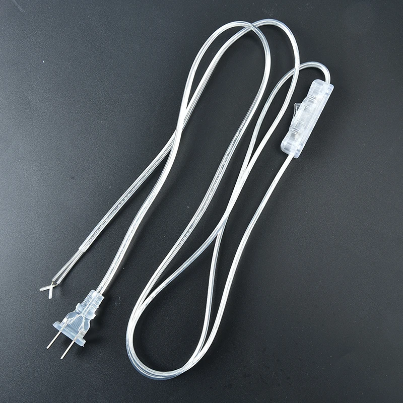 EU Plug Line Cable 1.8m On Off Power Cord For LED Lamp With Button Switch Light Switching Transparent Wire Extension Cable
EU Plug Line Cable 1.8m On Off Power Cord For LED Lamp With Button Switch Light Switching Transparent Wire Extension Cable