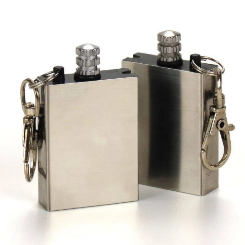 Mini Creative Butane Lighter Permanent Matches Striker No Fuel Outdoor Survival Tools Kerosene Oil Cigarette Lighter with Key
Mini Creative Butane Lighter Permanent Matches Striker No Fuel Outdoor Survival Tools Kerosene Oil Cigarette Lighter with Key
